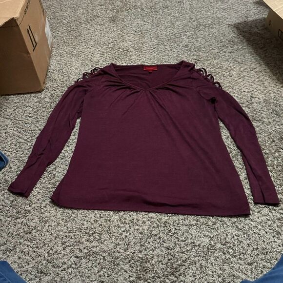 Jennifer Lopez Sleeve Slash Blouse - 2X - Picture 1 of 3